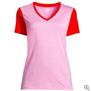 Lands End Women's Relaxed Supima Cotton T-shirt Size XL